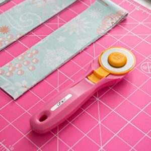 Olfa Splash Rotary Cutter 45mm Fairy Floss Pink