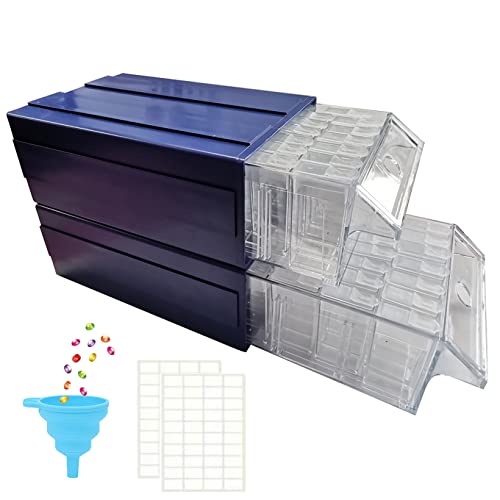 5D Diamond Painting Storage Drawer, 35-140 Grids Detachable Storage Box for Beads Buttons Studs Nail Art Rhinestones