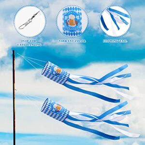 PRETYZOOM Oktoberfest Flag Windsocks, Beer Festival Yard Decoration, Bavarian Style Bunting Oktoberfest Party Banner Photo Backdrop Oktoberfest Party Decoration Supplies