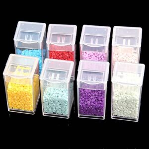 Transparent Diamond Painting Storage - Bulk Bottles, Small Crafts Storage Organizers for Crystal Beads Studs Buttons