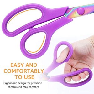 eZAKKA Scissors, Fabric Scissors Sewing Scissors Craft Scissors Heavy Duty Right Handed Scissors Set for Arts, Home, Office