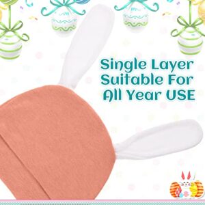 4 Pcs Easter Unisex Newborn Hat Colorful Baby Beanie Hat with Bunny Ears Soft Cute Baby Bunny Hat Newborn Beanie for Infants Baby Caps 0-6 Months