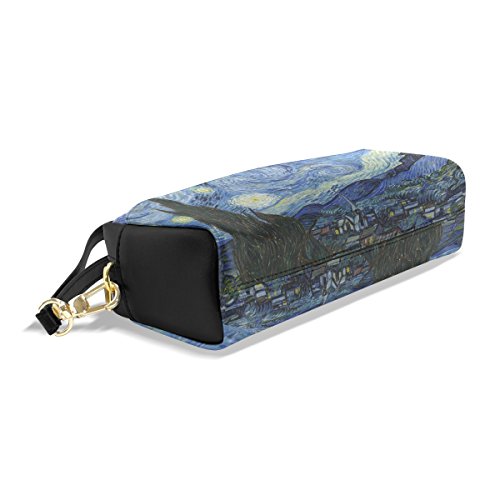 ABLINK Van Gogh Starry Night Art Pencil Pen Case Pouch Bag with Zipper for Travel, School, Small Cosmetic Bag