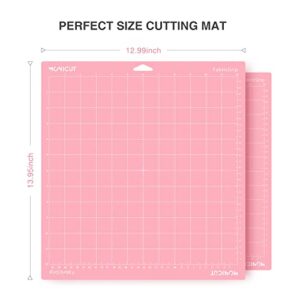 Monicut 2 Pcs Fabricgrip Cutting Mat for Cricut Maker 3/Maker/Explore 3/Air 2/Air/One 12"x12" Replacement Cutting Mats for Cricut Cutting Mats for DIY Projects