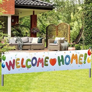 Labakita Welcome Home Banner Housewarming, Welcome Home Decorations for Hospital/Military/Navy/Marine Corps/Marine Boot-camp/Army/National Guard/Air Force, Welcome Home Sign