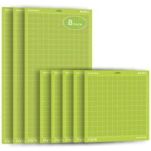 reart cutting mat for cricut – standardgrip 12×24 inch 3 packs and 12×12 inch 5 packs