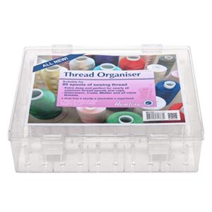 Hemline Extra Large Clear Thread Organizer - Holds Up to 80 Spools