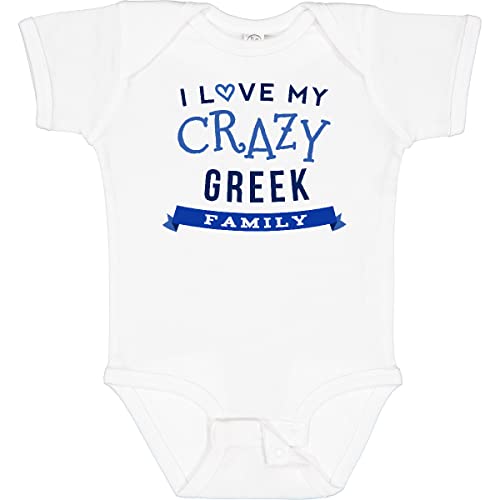 inktastic Greek Family Funny Gift Baby Bodysuit 24 Months 0020 White 2efb7