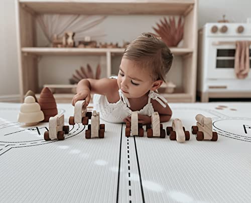 Ofie mat by Little Bot, Baby Play mat (Stripe + Country Road Nordic)