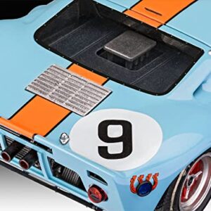 Revell Vell 07696 Ford GT 40 Le Mans 1968 Limited Edition Model Kit 1:24 Scale, Unvarnished