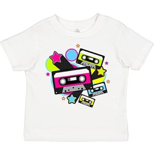 inktastic the 80s cassette tapes toddler t-shirt 2t 0020 white 31759
