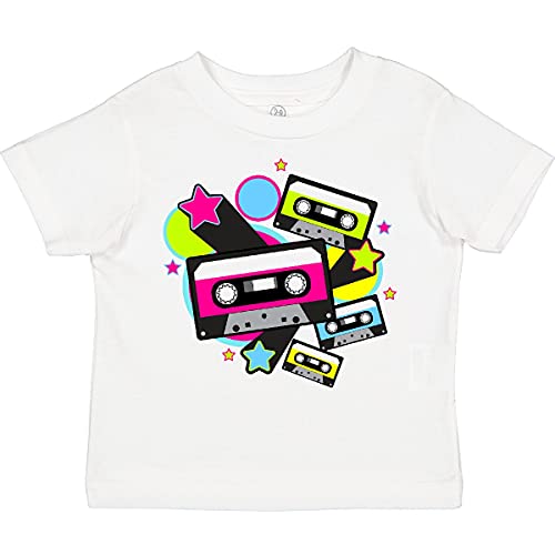 inktastic The 80s Cassette Tapes Toddler T-Shirt 2T 0020 White 31759