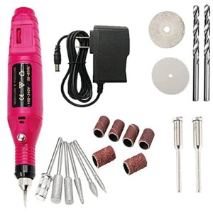 engraver pen electric micro drill corded tool kit for wood resin plastic polymer clay key chain pendant earring jewelry making