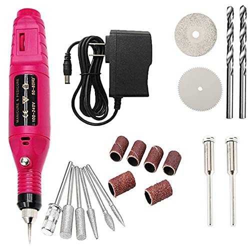 Engraver Pen Electric Micro Drill Corded Tool Kit for Wood Resin Plastic Polymer Clay Key Chain Pendant Earring Jewelry Making