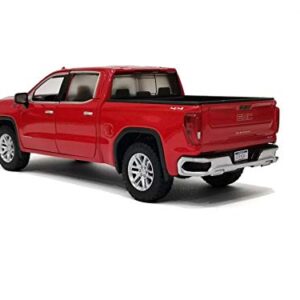 2019 Sierra 1500 SLT Crew Cab Pickup Truck Red 1/24-1/27 Diecast Model Car by Motormax 79361