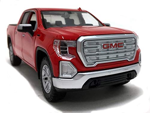 2019 Sierra 1500 SLT Crew Cab Pickup Truck Red 1/24-1/27 Diecast Model Car by Motormax 79361