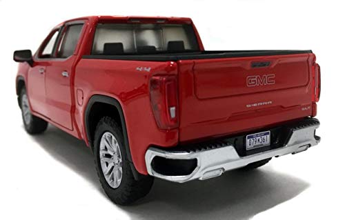 2019 Sierra 1500 SLT Crew Cab Pickup Truck Red 1/24-1/27 Diecast Model Car by Motormax 79361