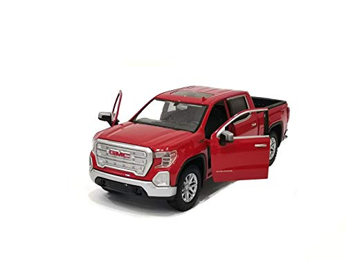 2019 Sierra 1500 SLT Crew Cab Pickup Truck Red 1/24-1/27 Diecast Model Car by Motormax 79361