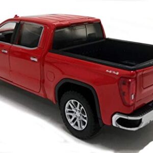 2019 Sierra 1500 SLT Crew Cab Pickup Truck Red 1/24-1/27 Diecast Model Car by Motormax 79361