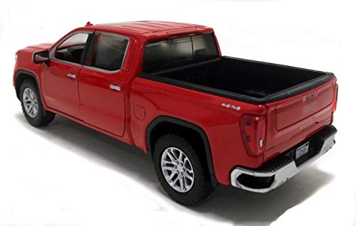 2019 Sierra 1500 SLT Crew Cab Pickup Truck Red 1/24-1/27 Diecast Model Car by Motormax 79361