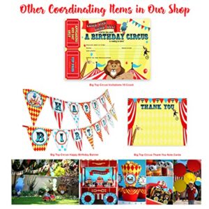 Carousel Carnival Birthday Banner - Multi Color