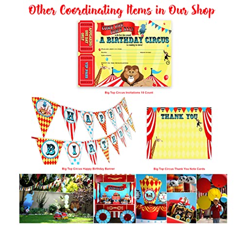 Carousel Carnival Birthday Banner - Multi Color