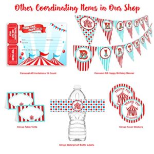 Carousel Carnival Birthday Banner - Multi Color