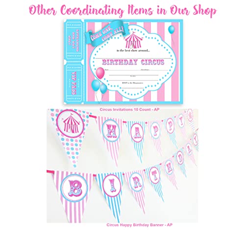 Carousel Carnival Birthday Banner - Multi Color