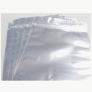 50 Silver Aluminum Foil Mylar 6x8 inches Recloseable Bag Clear Front AL-3 US Seller Ship Fast…