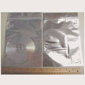 50 silver aluminum foil mylar 6×8 inches recloseable bag clear front al-3 us seller ship fast…