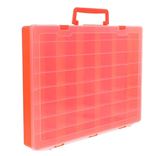 SOLUSTRE 48 Compartments Bead Organizer Box Components Storage Case Clear Plastic Jewelry Storage Container Sundries Case for Electronic Components