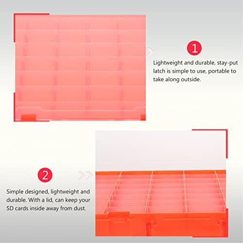 SOLUSTRE 48 Compartments Bead Organizer Box Components Storage Case Clear Plastic Jewelry Storage Container Sundries Case for Electronic Components