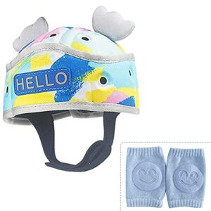 aikssoo baby safety helmet infant adjustable head protector soft headguard for toddler learning to walk