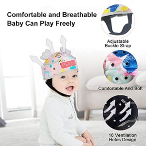 AIKSSOO Baby Safety Helmet Infant Adjustable Head Protector Soft Headguard for Toddler Learning to Walk