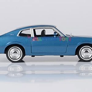 1974 for Ford Maverick 1:24 Scale Diecast Replica Model by Motormax Forgotten Classics Series 79042 (Blue)