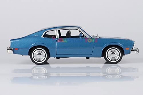 1974 for Ford Maverick 1:24 Scale Diecast Replica Model by Motormax Forgotten Classics Series 79042 (Blue)