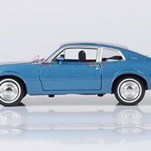 1974 for Ford Maverick 1:24 Scale Diecast Replica Model by Motormax Forgotten Classics Series 79042 (Blue)