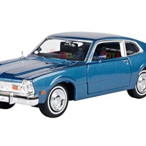 1974 for Ford Maverick 1:24 Scale Diecast Replica Model by Motormax Forgotten Classics Series 79042 (Blue)