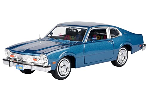 1974 for Ford Maverick 1:24 Scale Diecast Replica Model by Motormax Forgotten Classics Series 79042 (Blue)