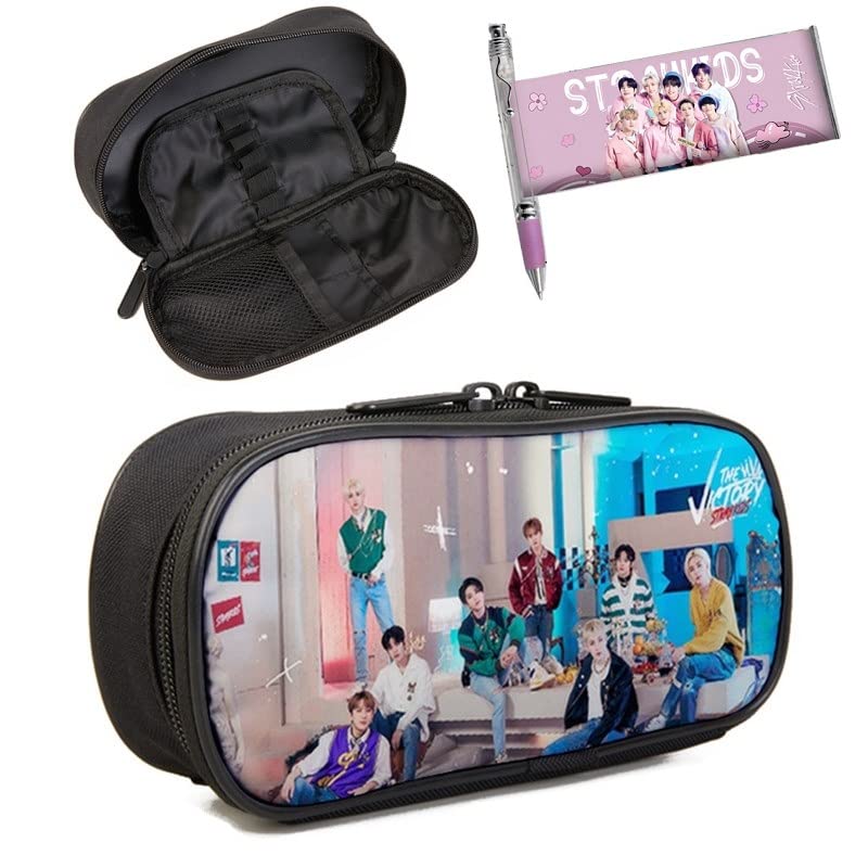 Stray Kids Pencil Case Large Capacity Pencil Bag Pencil Case For School Teen Girls Boys