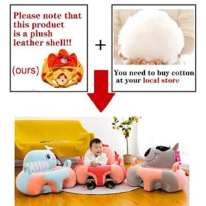 Eyomii 1 Pcs Baby Sitting Chair Cover Animal Shaped Kids Learning Sitting Chair Cover Support Sofa Infant Plush Seats Baby Sofa Seat Cover for Toddlers.(Only Cover)