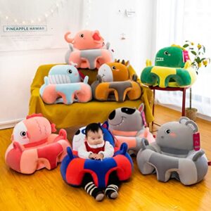 Eyomii 1 Pcs Baby Sitting Chair Cover Animal Shaped Kids Learning Sitting Chair Cover Support Sofa Infant Plush Seats Baby Sofa Seat Cover for Toddlers.(Only Cover)