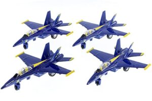🛦 united states navy blue angels f/a-18 super hornet fighter jet 7″ 1:50 scale die cast model w/ pullback action #1, #2, #3, #4, #5, and #6 set