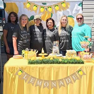 JOZON Lemonade Burlap Banner and Lemon Burlap Banner Jute Summer Lemon Theme Bunting Banner Garland Summer Lemon Theme Birthday Baby Shower Party Decor Lemonade Stand Decorations