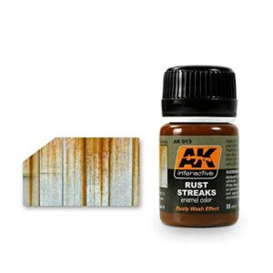 ak-interactive rust streaks – 35 ml / 1.18 fl.oz jar 013 – model building paints and tools # ak-013