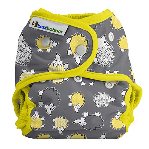 Best Bottom Hedgehog Cloth Diaper Shell-Snap | Reusable Diapers Shell Made of Durable Waterproof Materials | Eco-Friendly Washable Diapers Saves You Money from Disposable Diapers | PUL Fabric