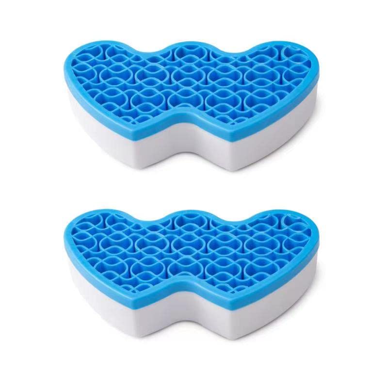 goldenstrawberry GOLDEN STRAWBERRY 2 PCS Silicone Makeup Brush Holder Cosmetic Storage Box Multipurpose Painting Pen Stand Holder (Blue)