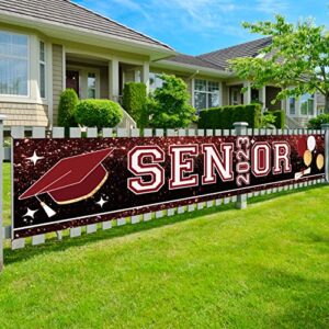 graduation banner 2023 maroon larger senior banner 118inchs graduation yard sign lawn outdoor garden senior graduation decorations 2023