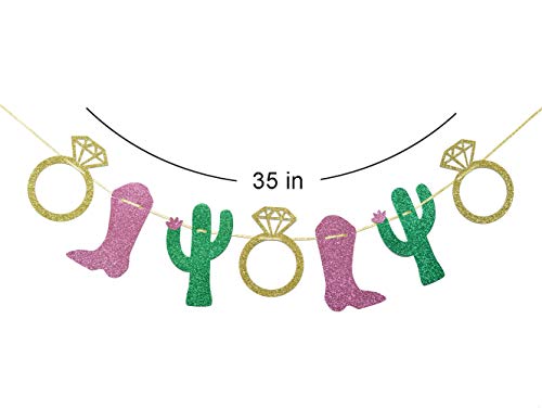 Cacti, Rings, and Cowboy Boots Garland, Bachelorette Party Garland, Final Fiesta Banner, Last Fiesta Banner, Final Rodeo Bachelorette Party Decorations