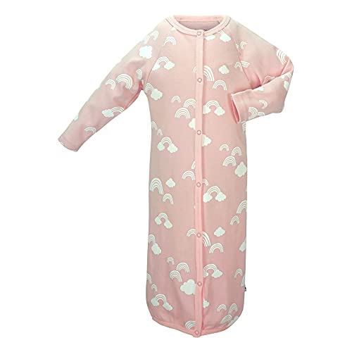 Babysoy Organic Modern Solid Bundler/Gown (6-12 Months, Rainbow)